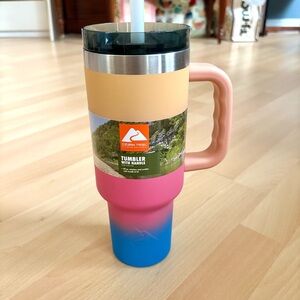 Ozark Trail 40 oz Tumbler with Handle & Lid Stainless Steel NWT